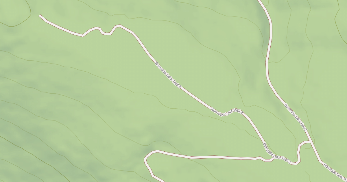 Map preview of Burnside Lake Trail 3