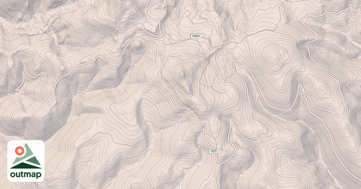 Map of CRATER MOUNTAIN