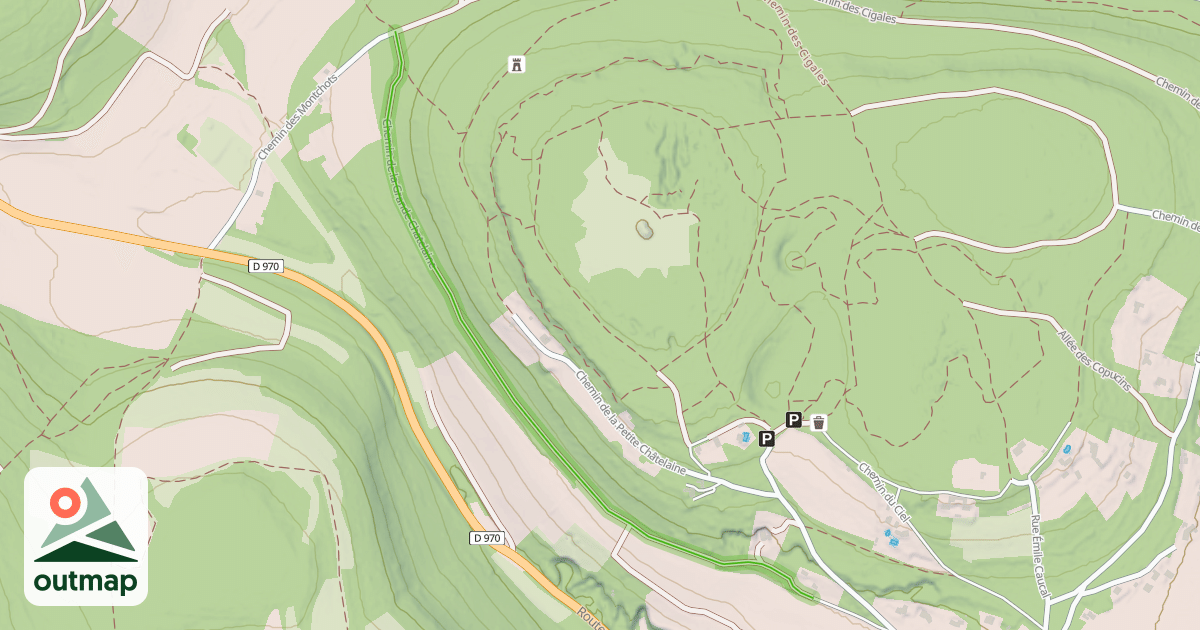 Map of Chemin de la Grande Chatelaine