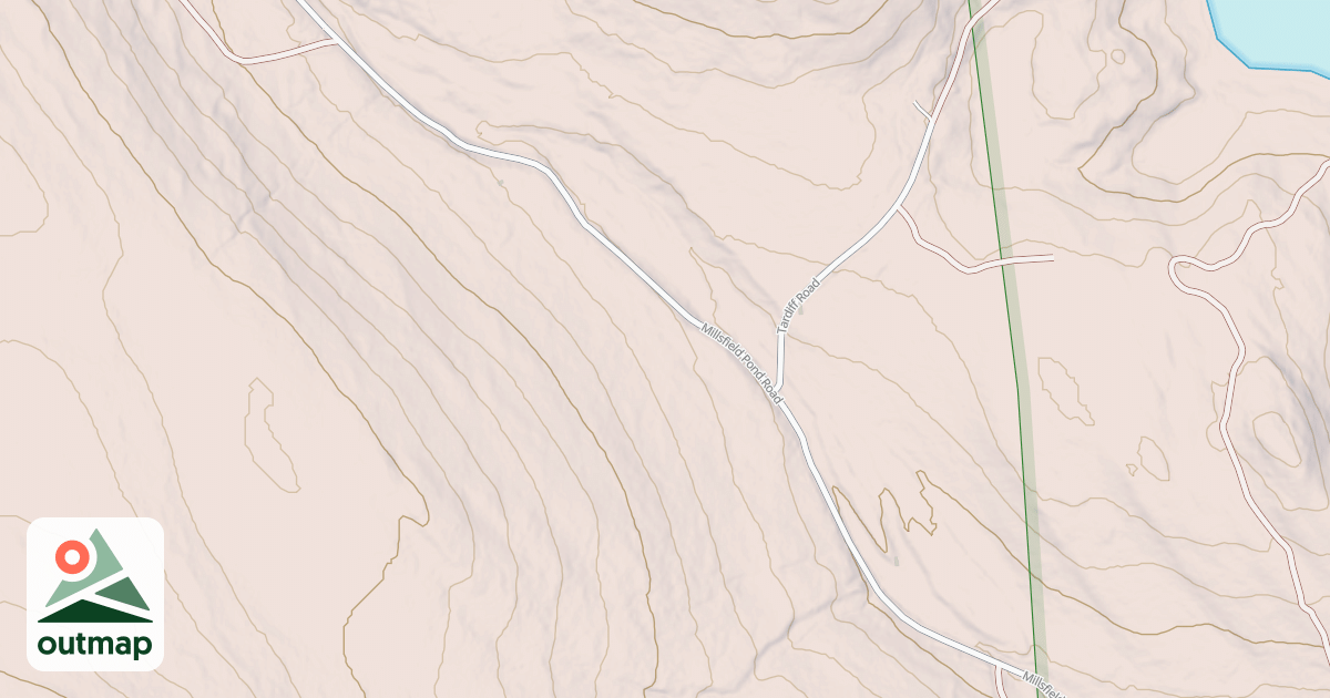 Map of Millsfield Pond Rd