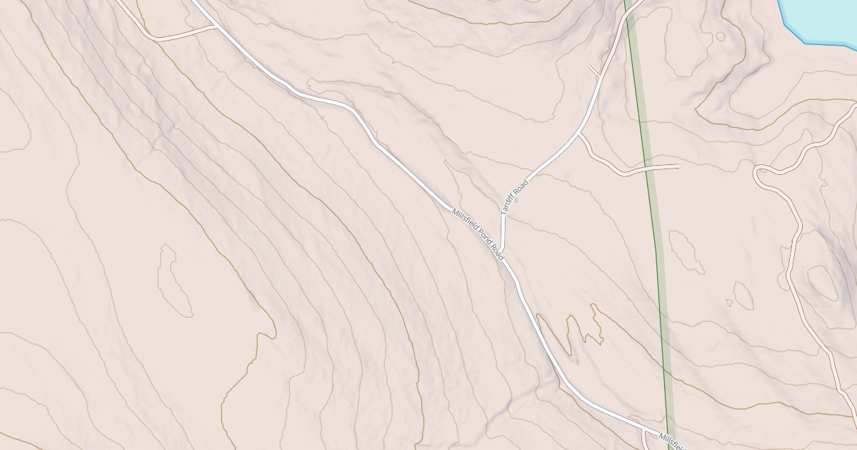 Map preview of Millsfield Pond Rd