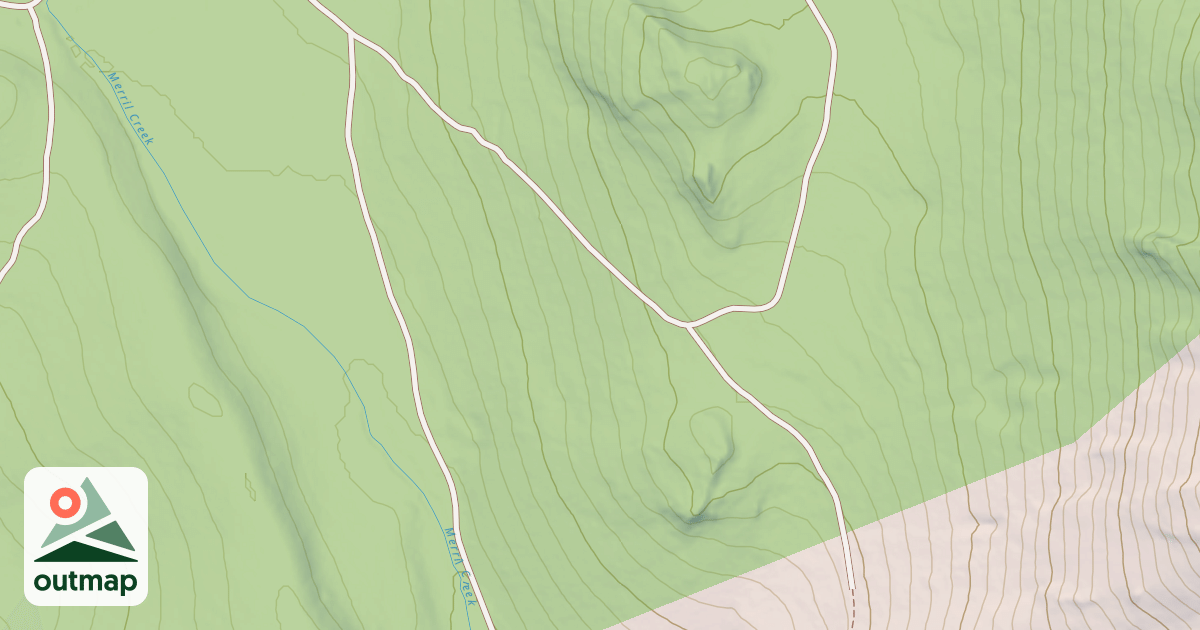 Map of CRYSTAL PEAK
