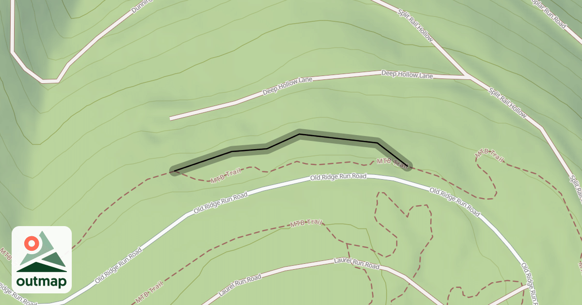 Map of MTB Trail in Blair