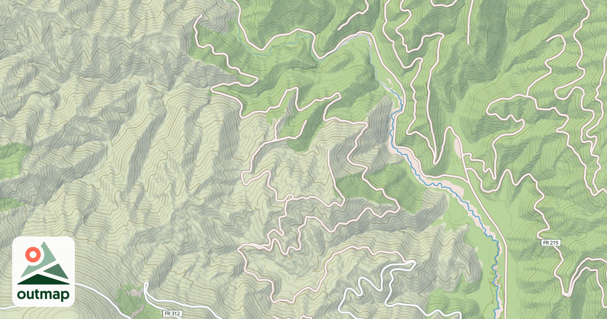 Map of PAQUA CREEK