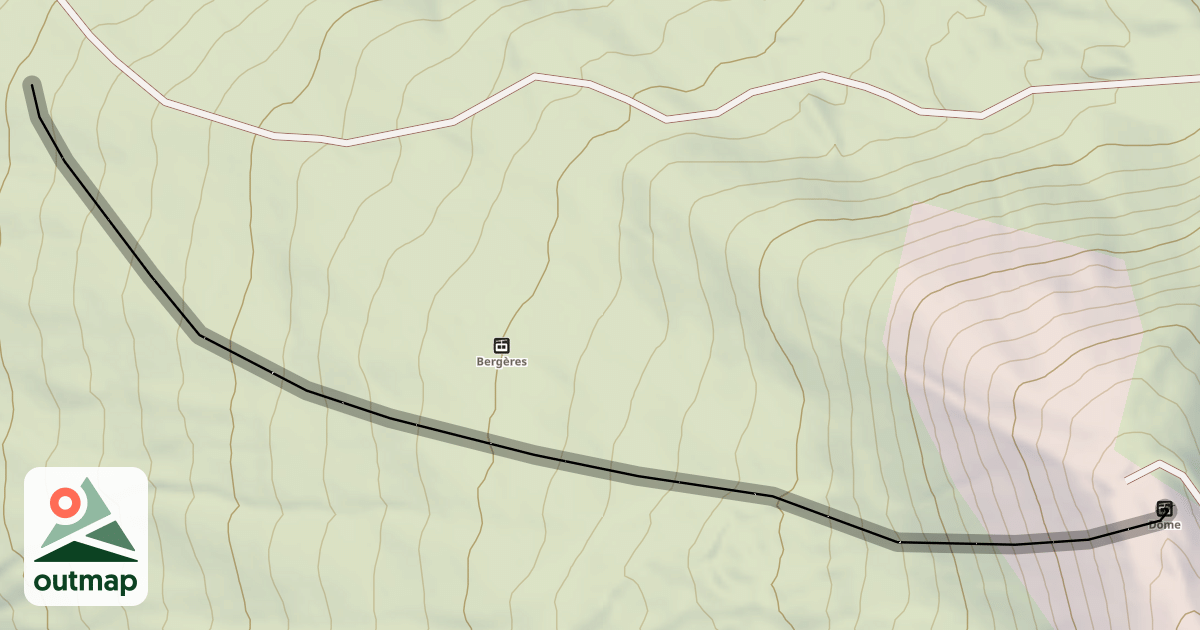 Map of Tête Dure
