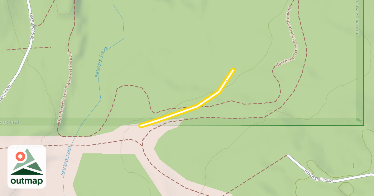 Map of Hatchery Creek Trail