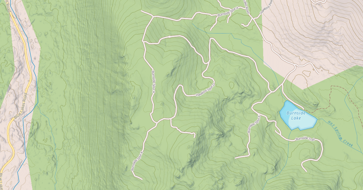 Map preview of BURNSIDE SPUR A