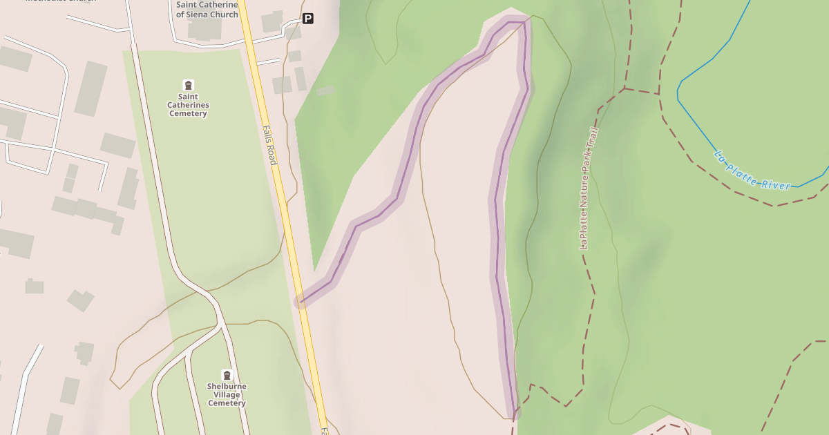 Map preview of LaPlatte Nature Park Trail