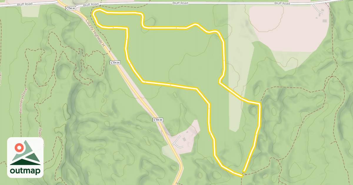 Map of Blue Trail