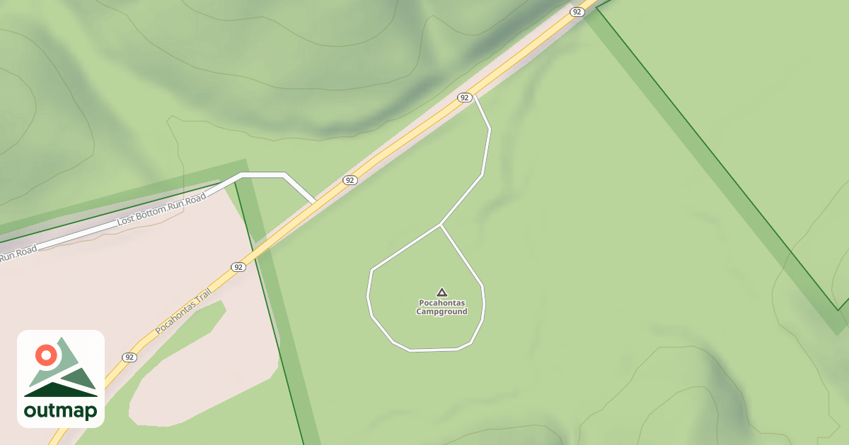 Map of POCAHONTAS CG
