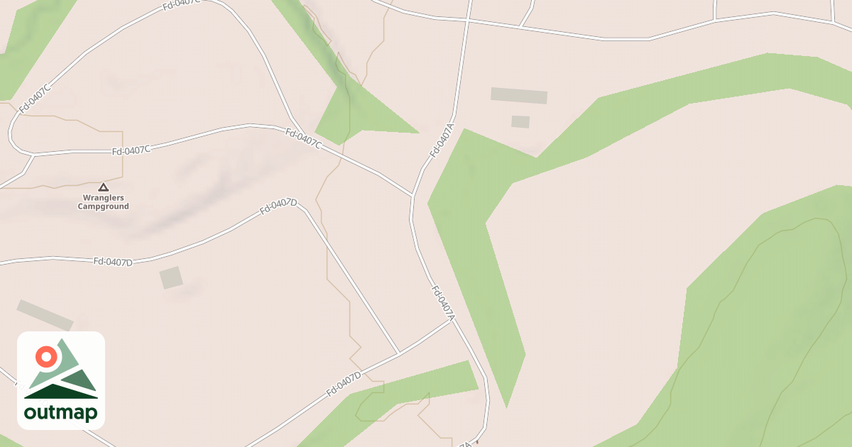 Map of WRANGLER'S CAMP ROAD