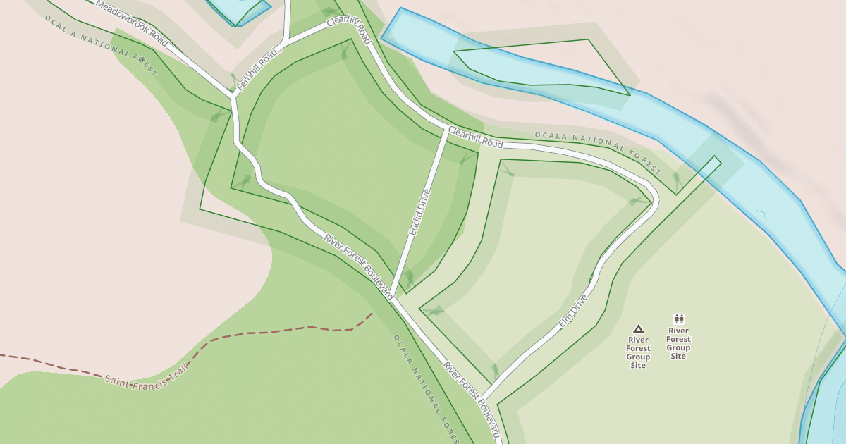 Map preview of USFS National Forest System Roads {D0DFDBFE-E996-48F7-8F10-DA347821D472}