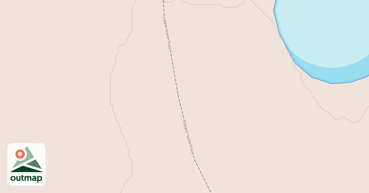 Map of Copper Lake Trail