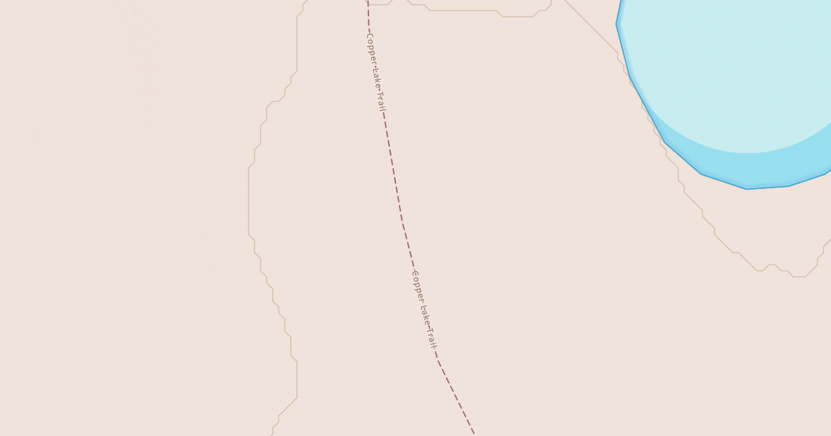 Map preview of Copper Lake Trail