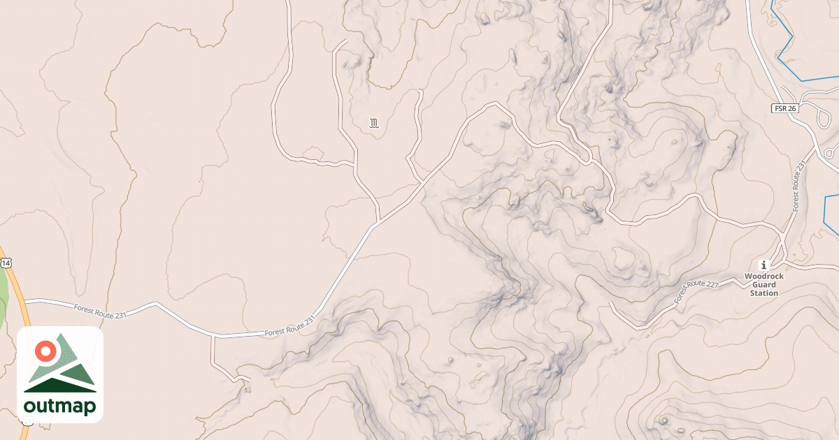 Map of WOODROCK