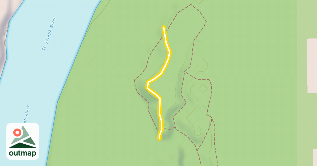 Map of Yellow Trail