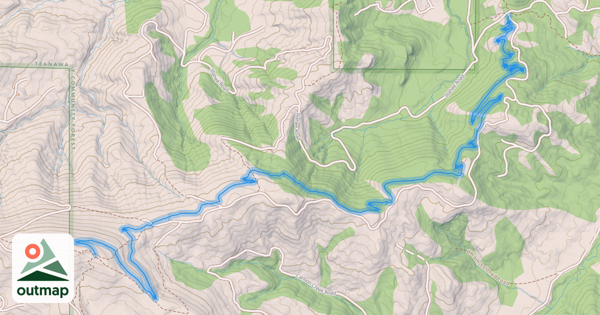 Map of Upper Big Sandy Trail