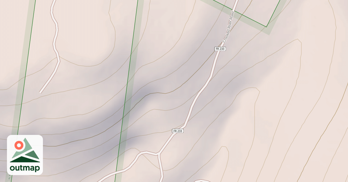 Map of CROOKED RIVER