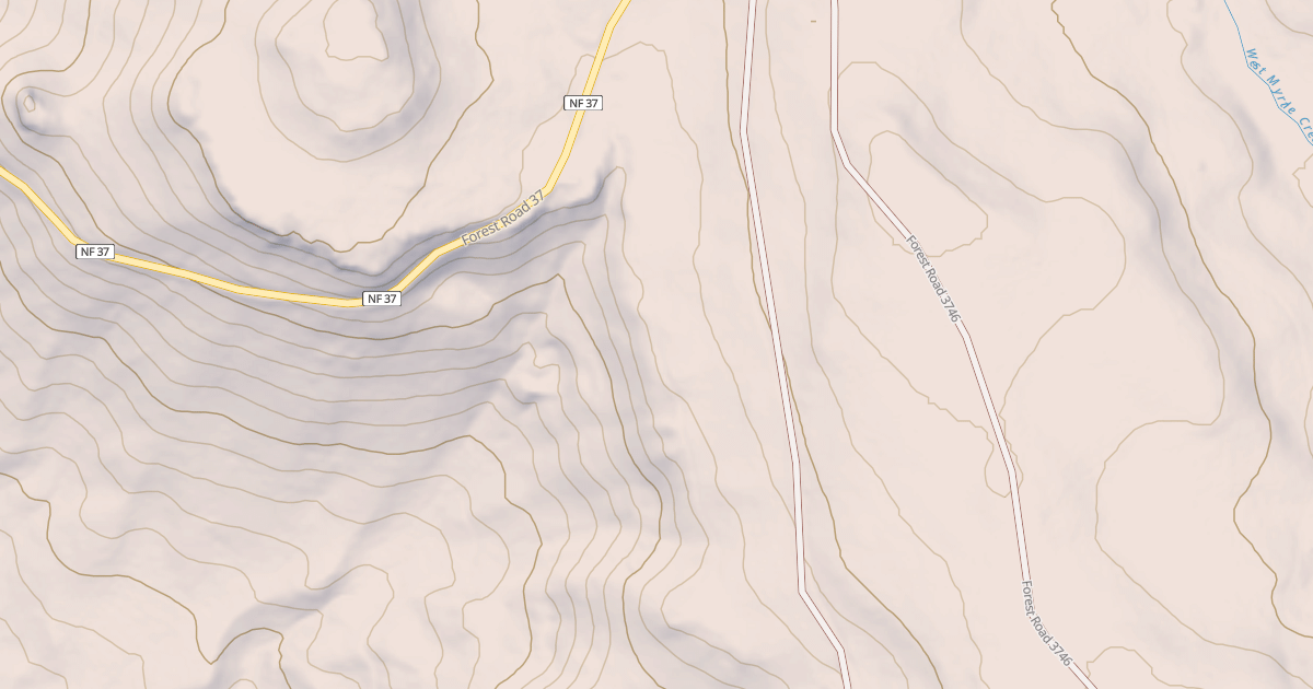 Map preview of USFS National Forest System Roads {0BEC7FEC-A598-4B45-826C-9132C8931482}