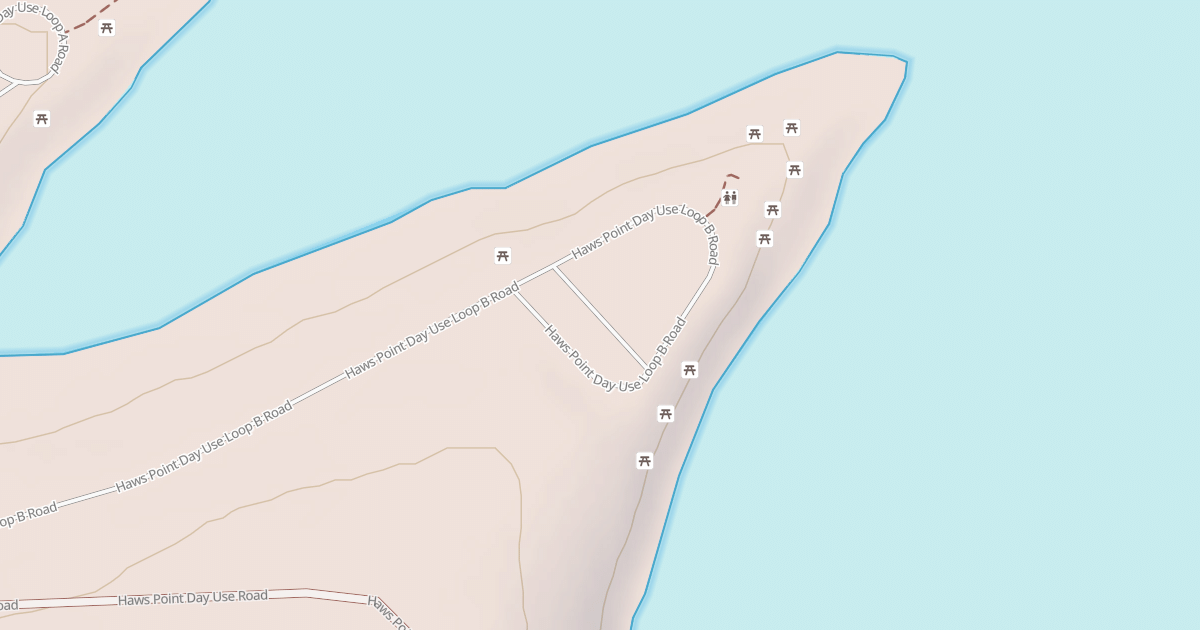 Map preview of HAWS POINT DAY USE LOOP B1