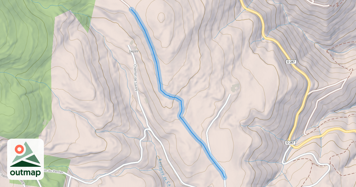 Map of Chemin de Chanas