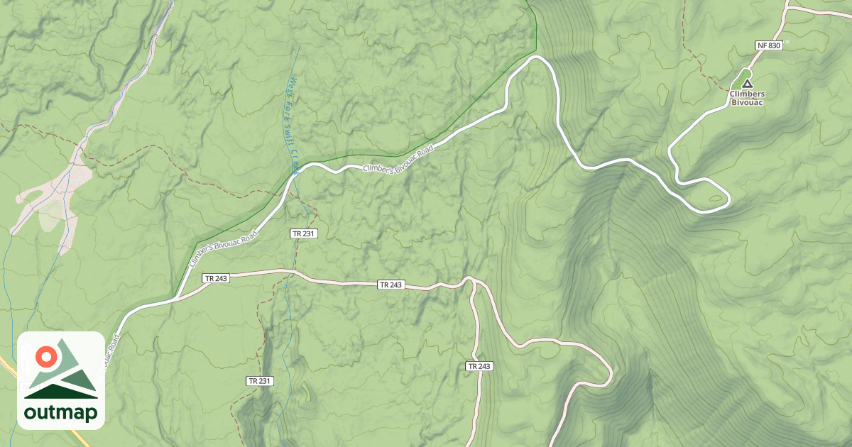 Map of CLIMBER'S BIVOUAC