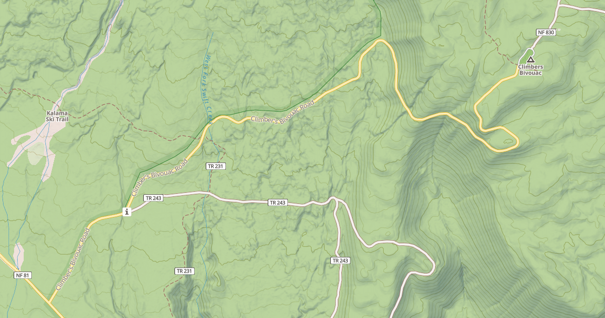 Map preview of CLIMBER'S BIVOUAC