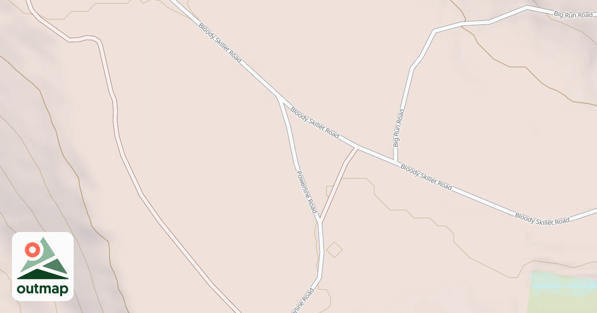 Map of Bloody Skillet ATV Trail