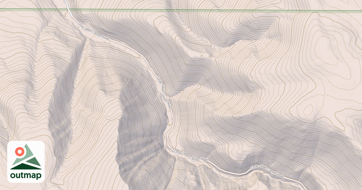 Map of CIRCLE-MAIN CANYON