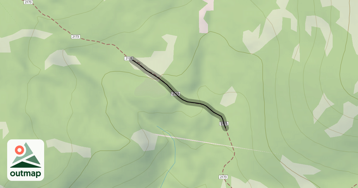 Map of Mud Springs Trail 173