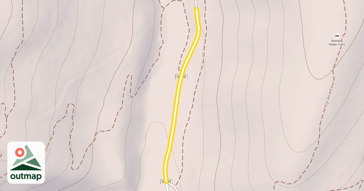 Map of Gladiator Creek Road