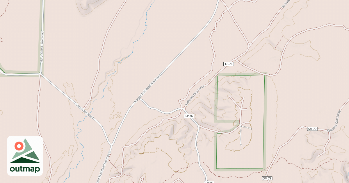 Map of Kalkaska Trail