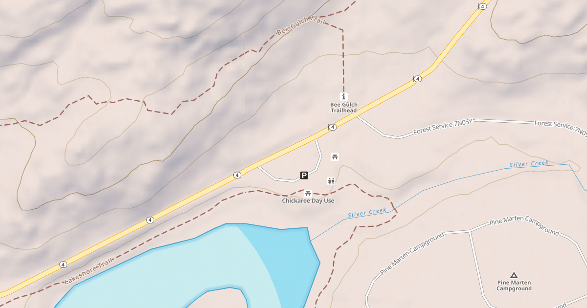 Map preview of CHICKAREE DAY USE