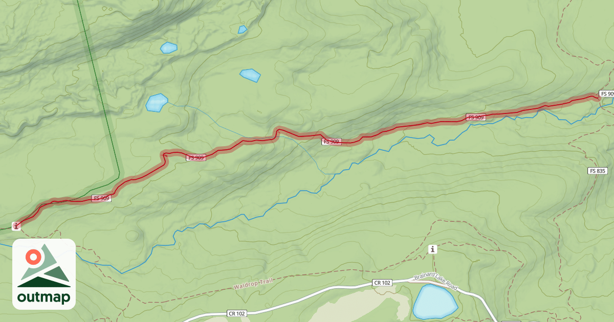 Map of South Saint Vrain