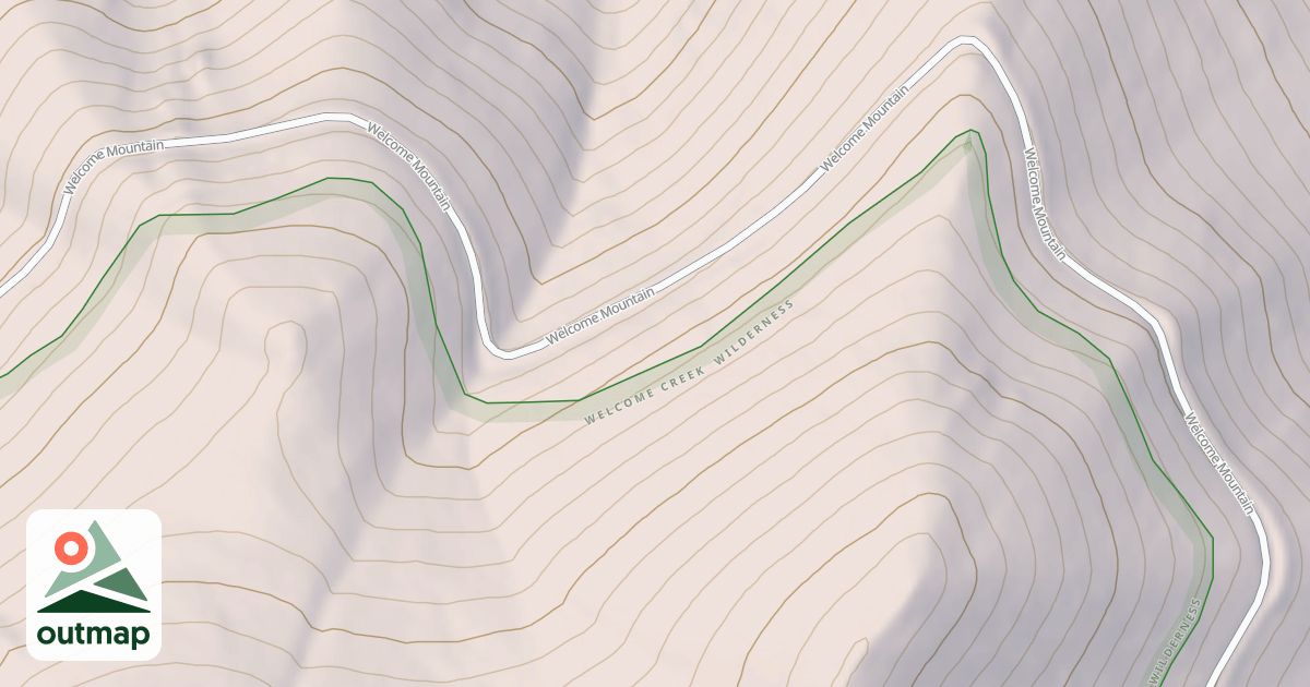 Map of WELCOME MOUNTAIN