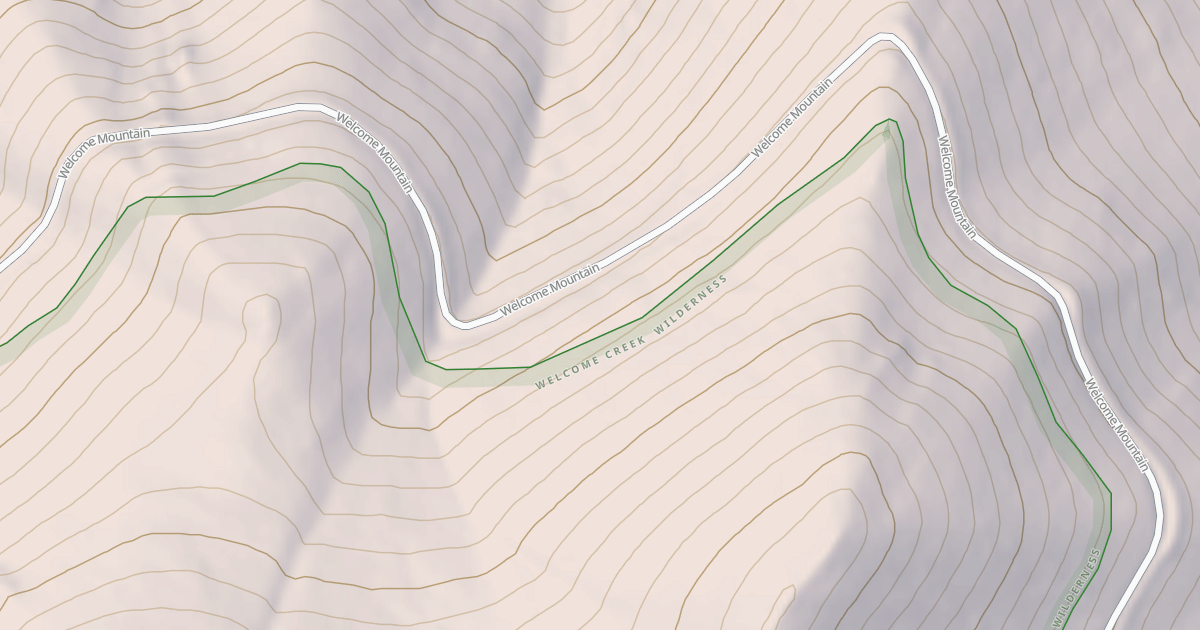 Map preview of WELCOME MOUNTAIN
