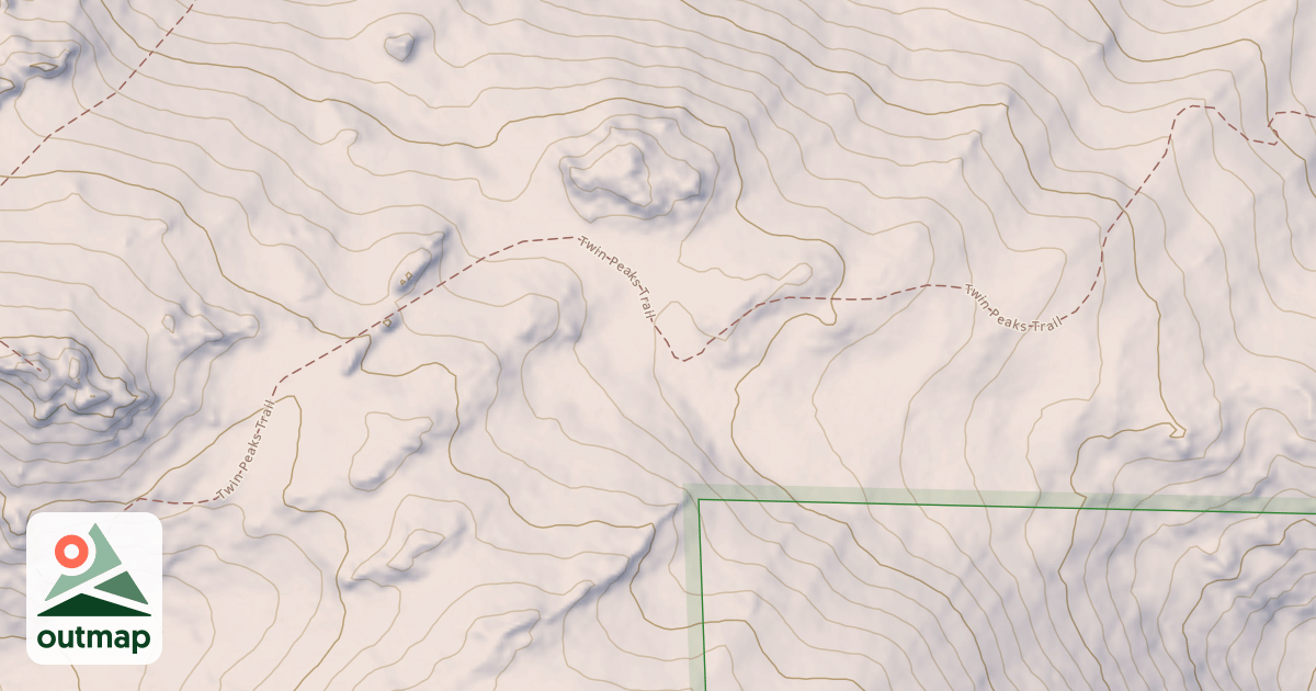 Map of Twin Peaks Trail