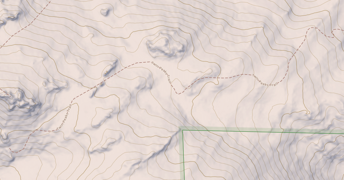 Map preview of Twin Peaks Trail