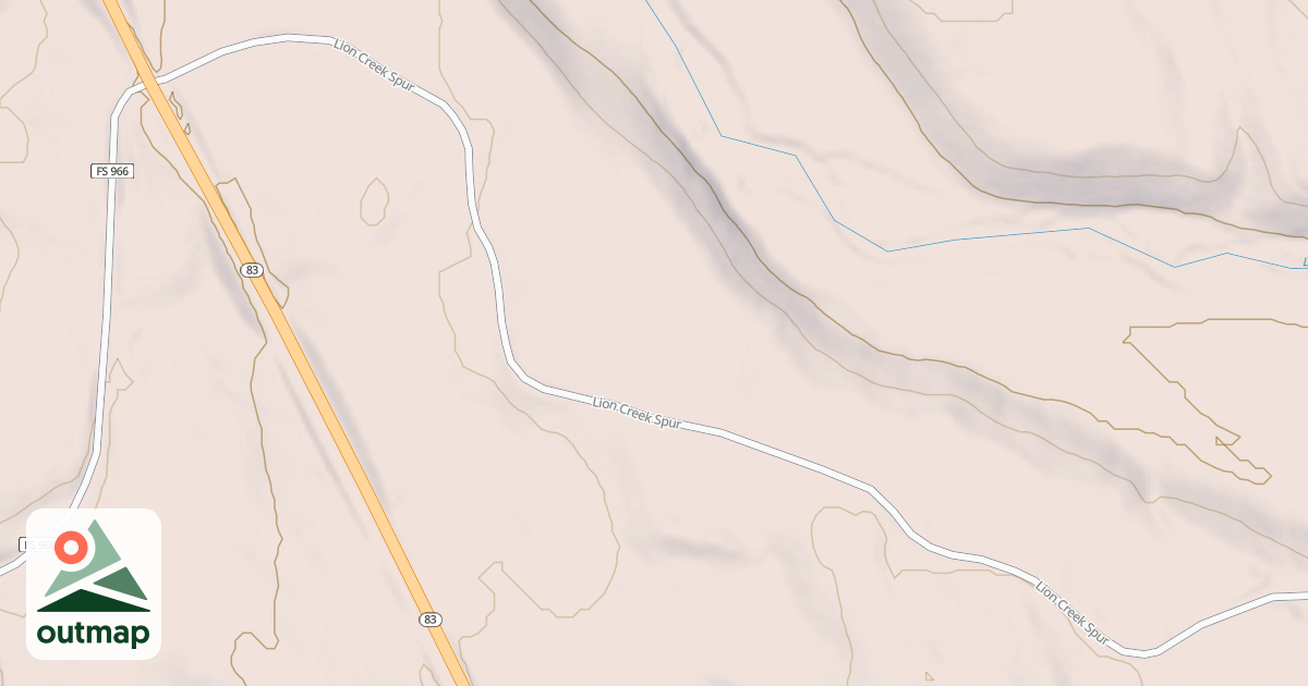 Map of LION CREEK SPUR