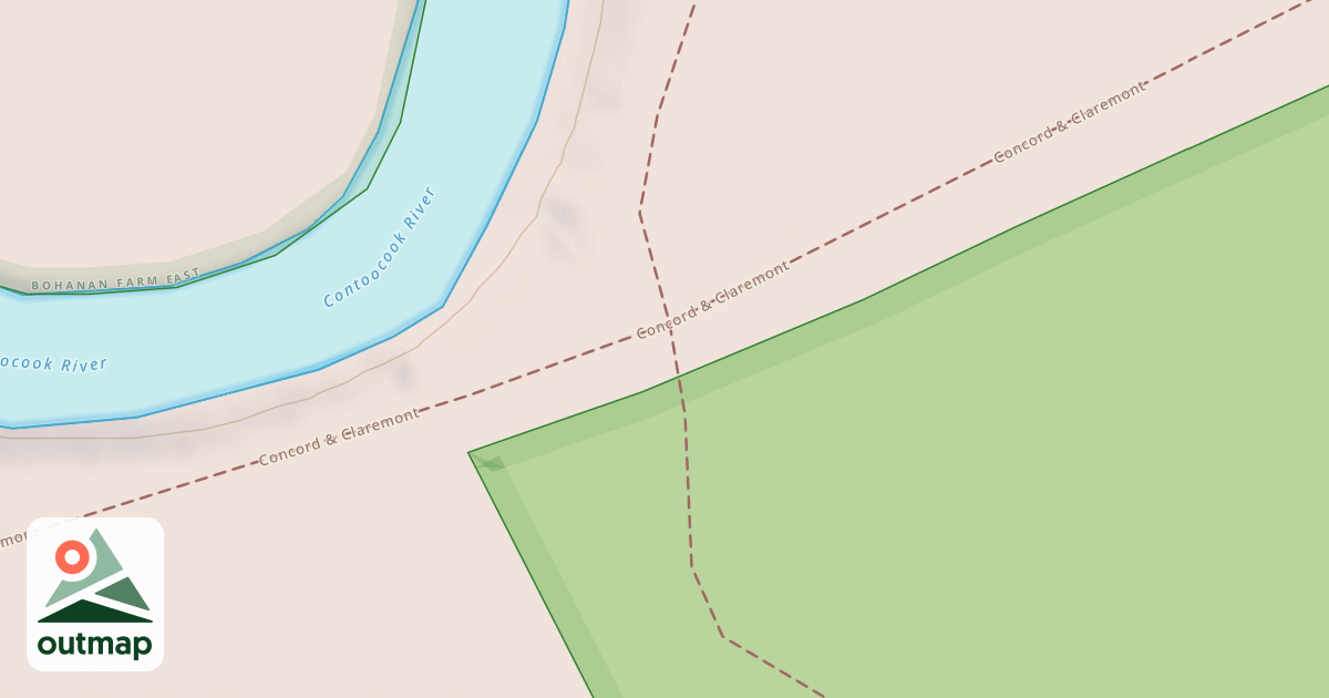 Map of Mast Yard Trails