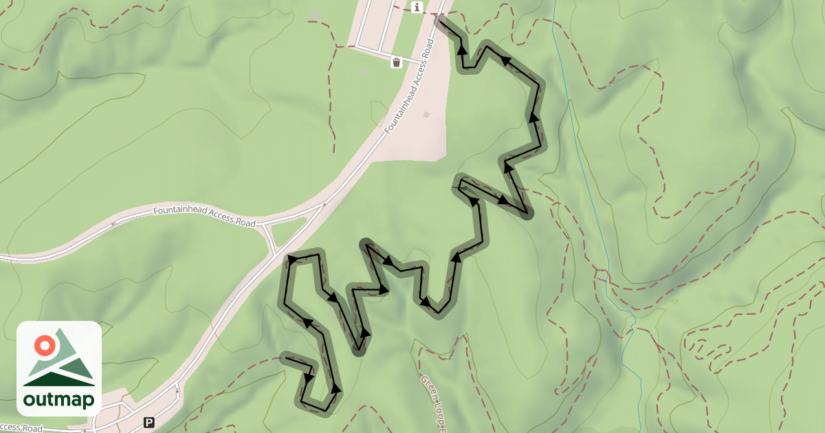 Map of Green Loop Trail