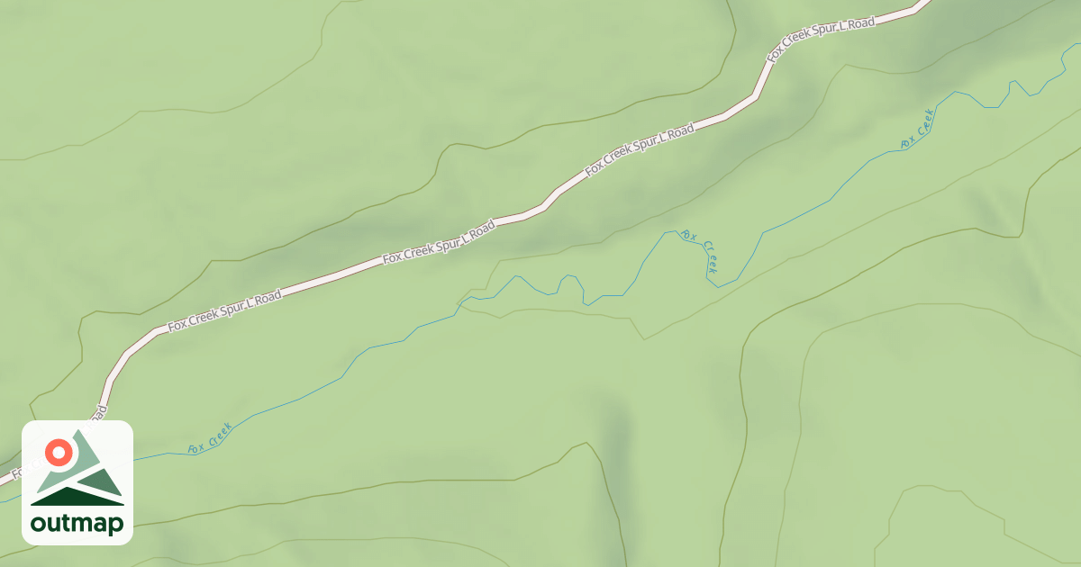 Map of FOX CREEK SPUR M