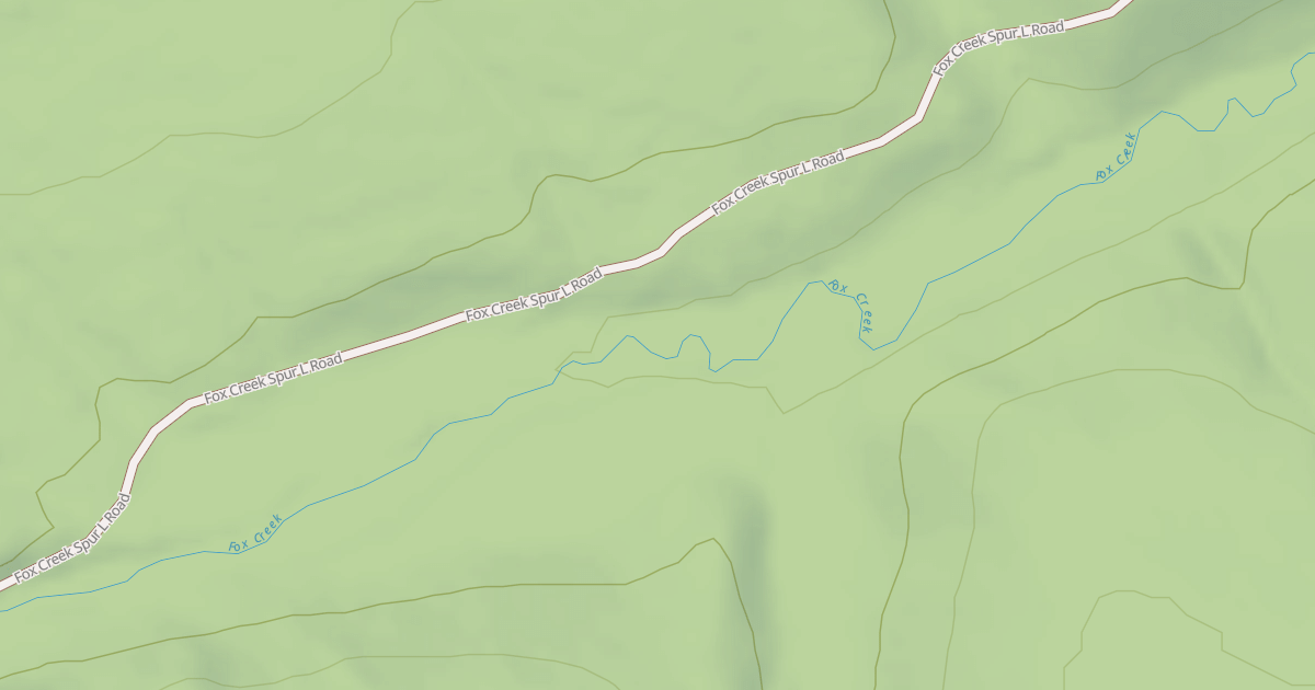 Map preview of FOX CREEK SPUR M