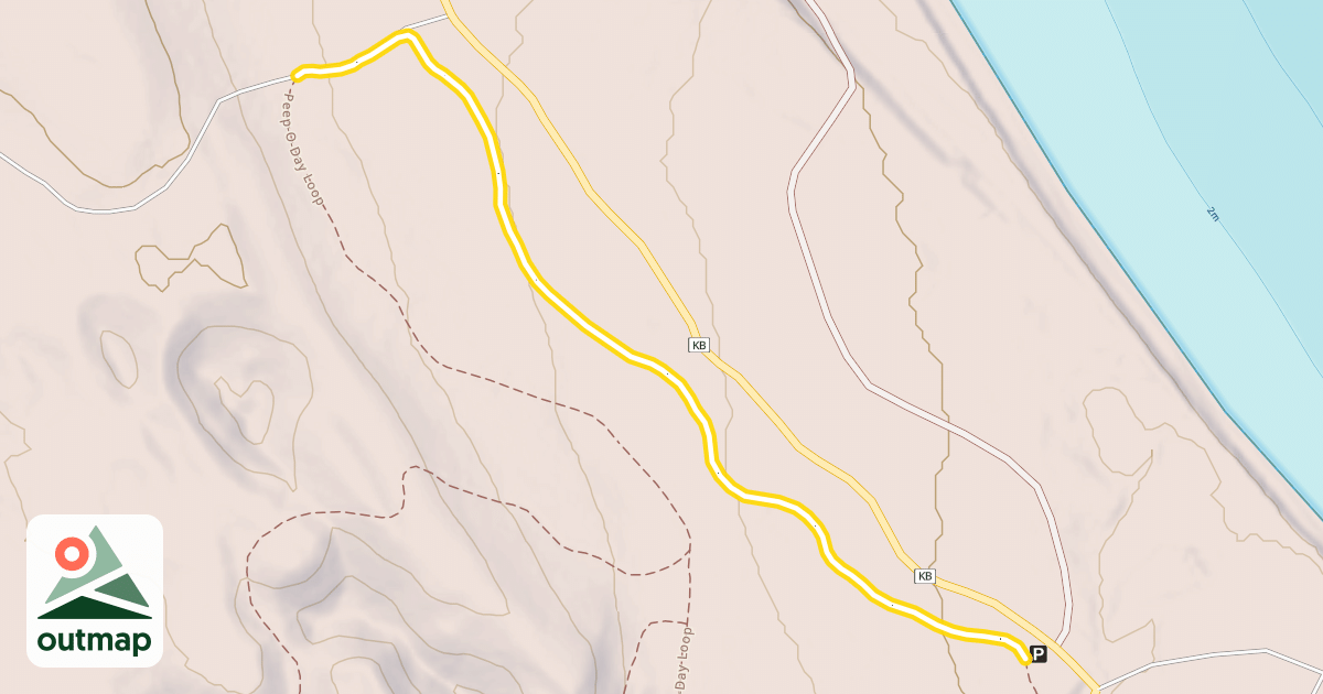 Map of Peep-O-Day Loop