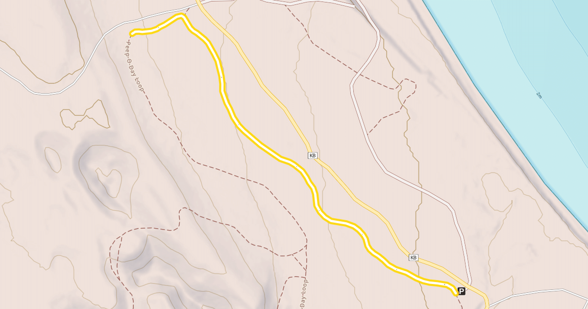 Map preview of Peep-O-Day Loop