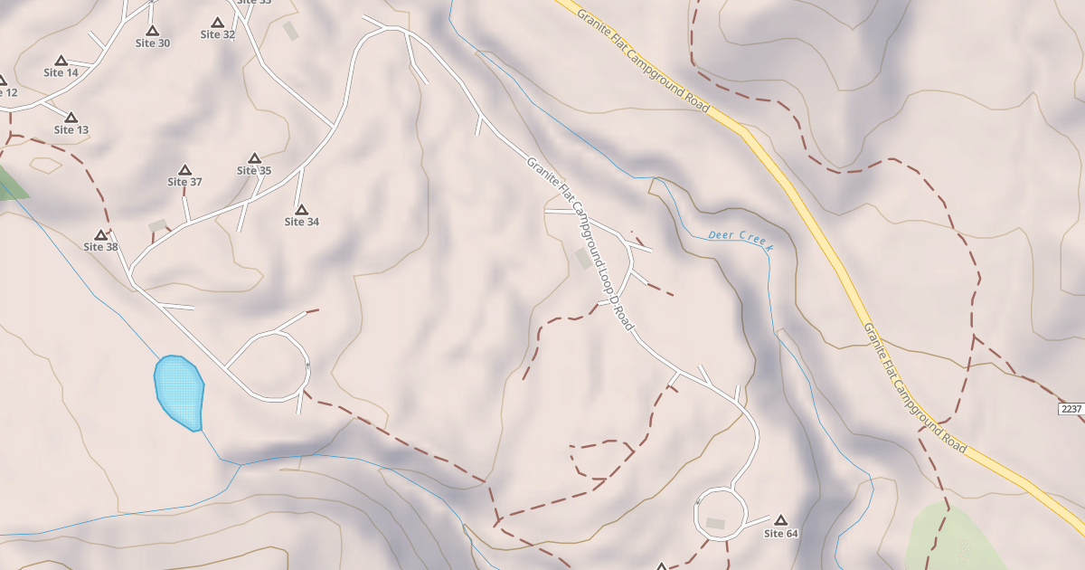 Map preview of GRANITE FLAT CAMPGROUND LOOP D