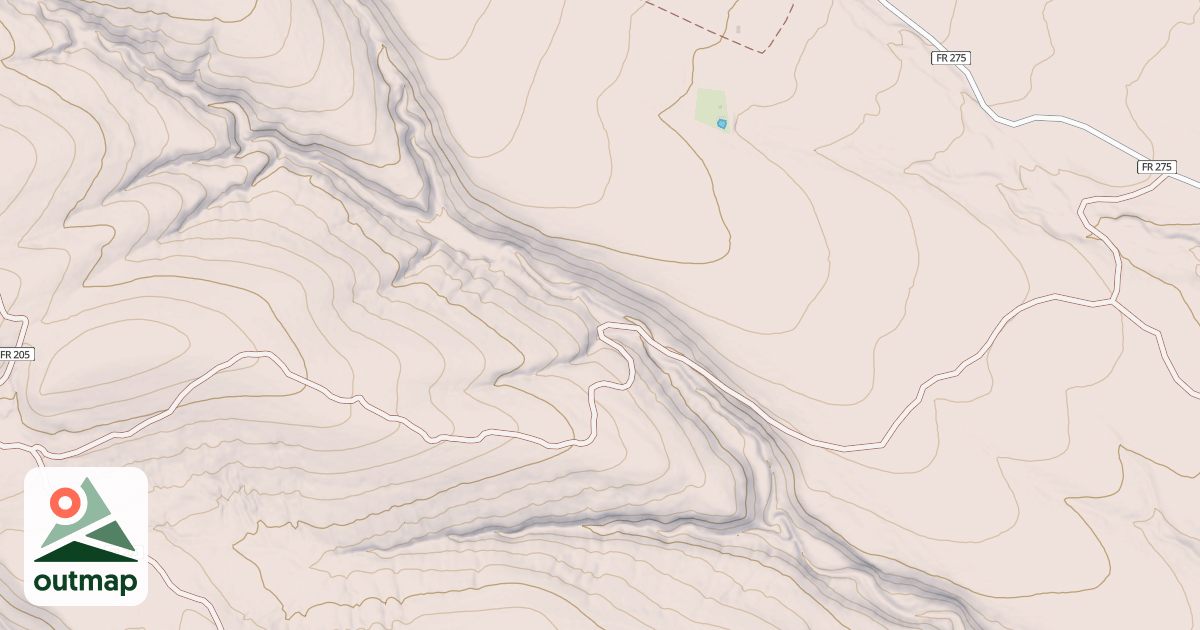 Map of USFS National Forest System Roads {99D6BE25-4D64-4F1D-8A5F-13CE07A5608D}