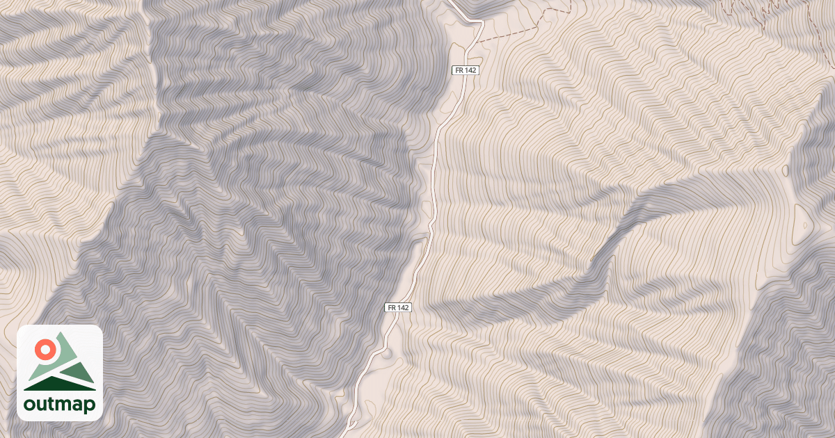 Map of LAKE CR