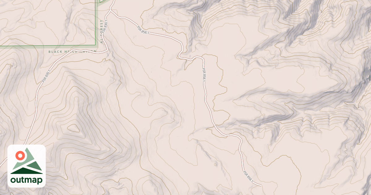 Map of PETERSON RD in Crook