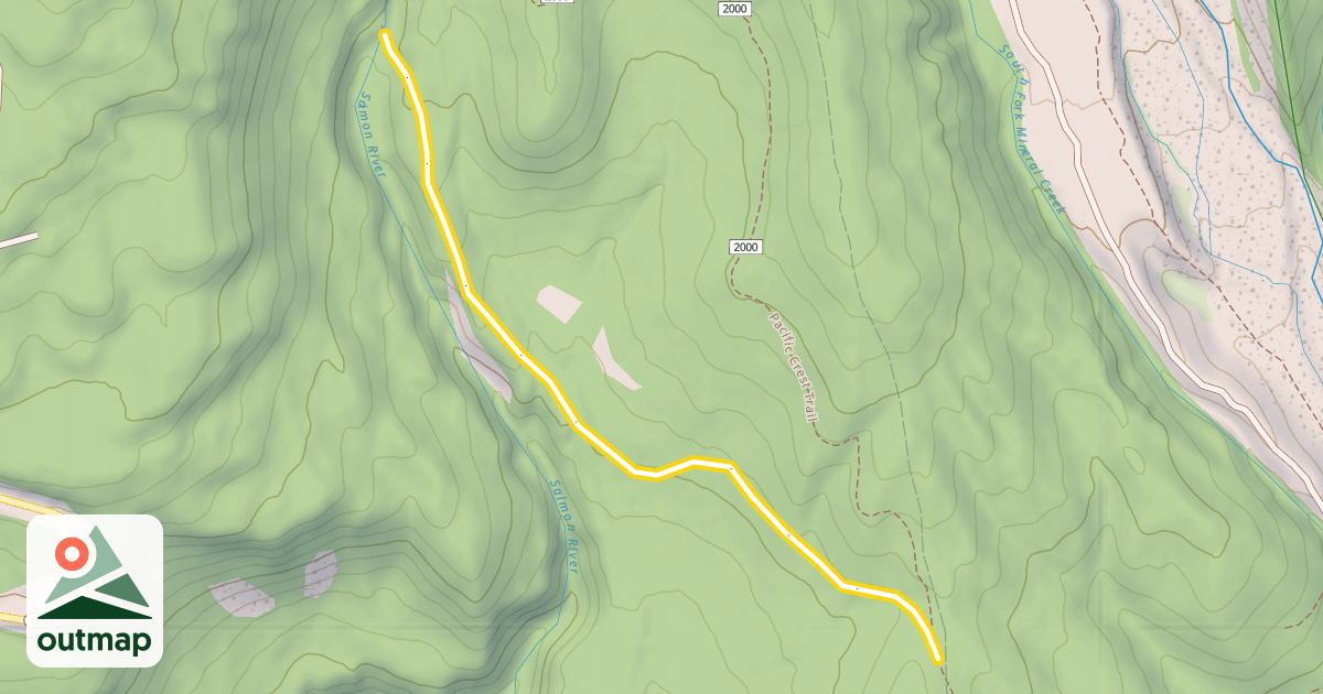 Map of Yellow Jacket Ski Trail